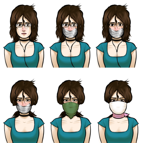 grosslyabnormal: Miss W - Gagged by WossaRem