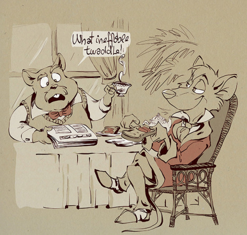 fruity-loopy:i found some more mouse detective sketches i did back when i was reading Sherlock Holme