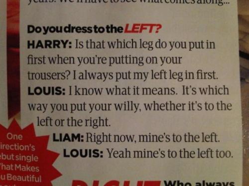 Sex in which liam & louis overshare (x). pictures