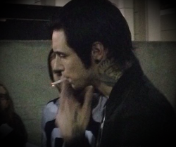 theandybiersack:  Andy smoking among people.