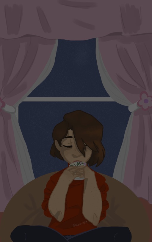 I Was In A Really Peaceful Mood The Other Day And Started This. Something Happened To My Art Program