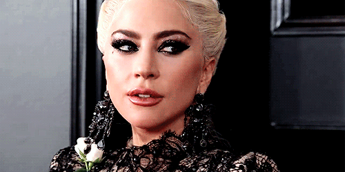 closertotheclouds: Lady Gaga on the 60th Grammys red carpet