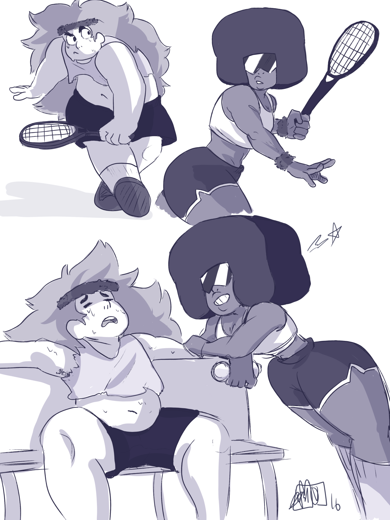jen-iii:  Garnet and Greg used to play Tennis together on the weekends okay, They’re