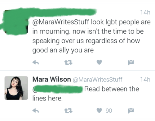 doolas-backup-blog: Mara Wilson comes out edit: censored the person due to possible hate towards the