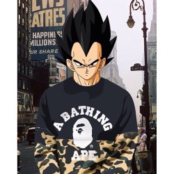 most-trillxist:Bape X Vegeta 💪