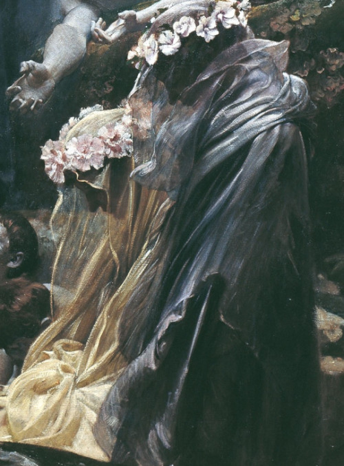 dadalux:Adolf Hirémy-Hirschl, The Souls of Acheron (detail), 1898.