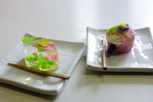 Checked out an adorable wagashi shop near Omotesando Station! 