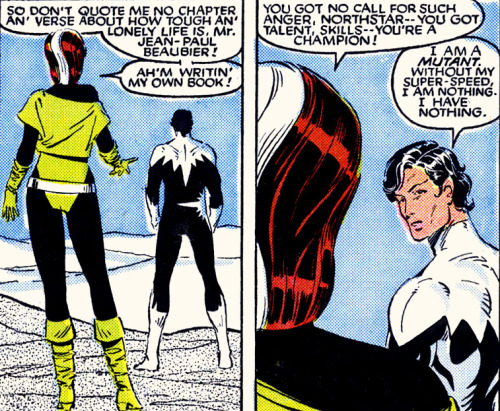 love-and-radiation:From Chris Claremont and Paul Smith’s X-Men/Alpha Flight crossover. Rogue and Nor