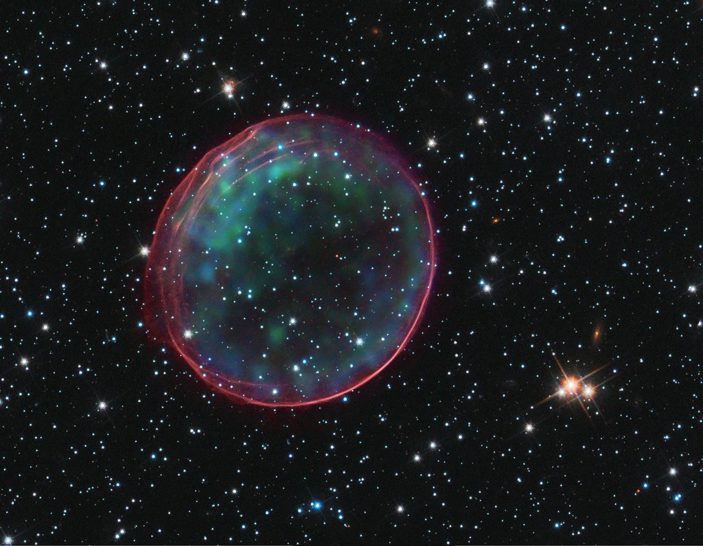 Supernova Remnant or Holiday Ornament? (NASA, Chandra, Hubble, 12/14/10) by NASA’s Marshall Space Flight…