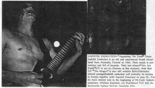 Sadistik Exekution (Taken From Agaliarept #1 1994)