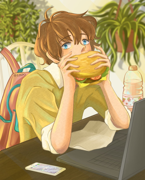 breakfast with hamburgers ☀️☀️☀️☀️hope you will like DO NOT USE/ EDIT/ REPOST MY ART