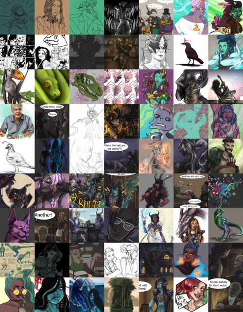 Only missed 11 days in 2018. ALL THE ARTWant a chance to win a free commission? Check out my patreon