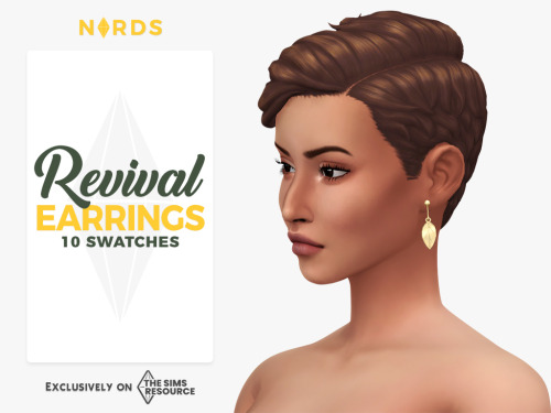 nords-sims:Revival Earrings :Hey guys,I made matching earrings for my Revival Necklace.I hope you li