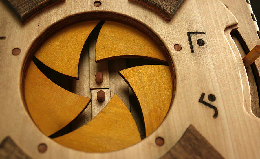 thedesigndome:  Complex Wooden Book Reveals Story with Solving Stages Of Puzzles