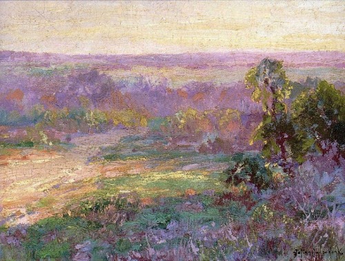 Last Rays of Sunlight, Early Spring in San Antonio, 1922 by Julian Onderdonk (American, 1882–1