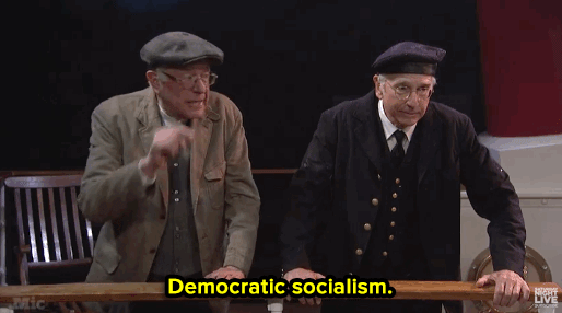 micdotcom:Watch: Bernie Sanders dropped in on SNL with Larry David — to mock Trump