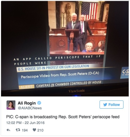 dailydot:Watch: C-SPAN uses Periscope feed to show House of Representatives sit-inIf you turned on t