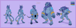 rimebane:Reference sheet commission for Azur, I’m still marking this as NSFW even though the characters have ken-doll proportions.