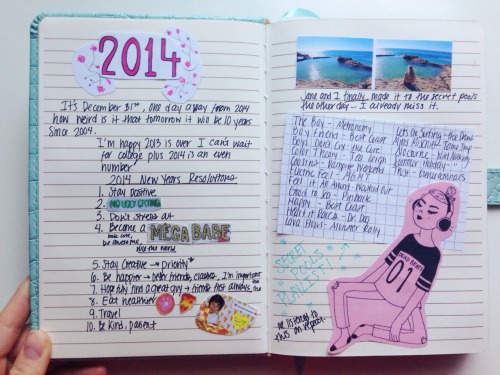 cacteui:  first two pages of my new journal! please don’t remove the source or comment xx 
