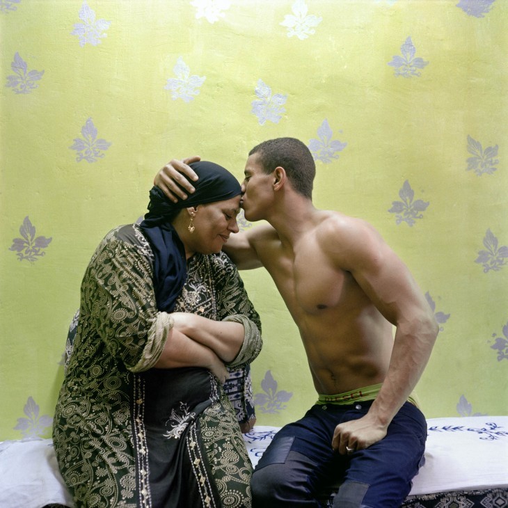 hopeful-melancholy:Egyptian bodybuilders pose with their mothers. In Egypt, perfecting