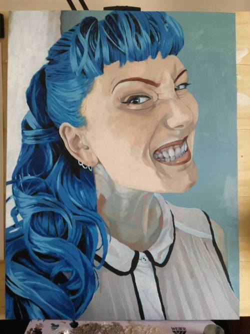 gorillasushi:Katie 19.5" x 26" Oil on boardWooooooo! Ten months of work - DONE. I’m so hap