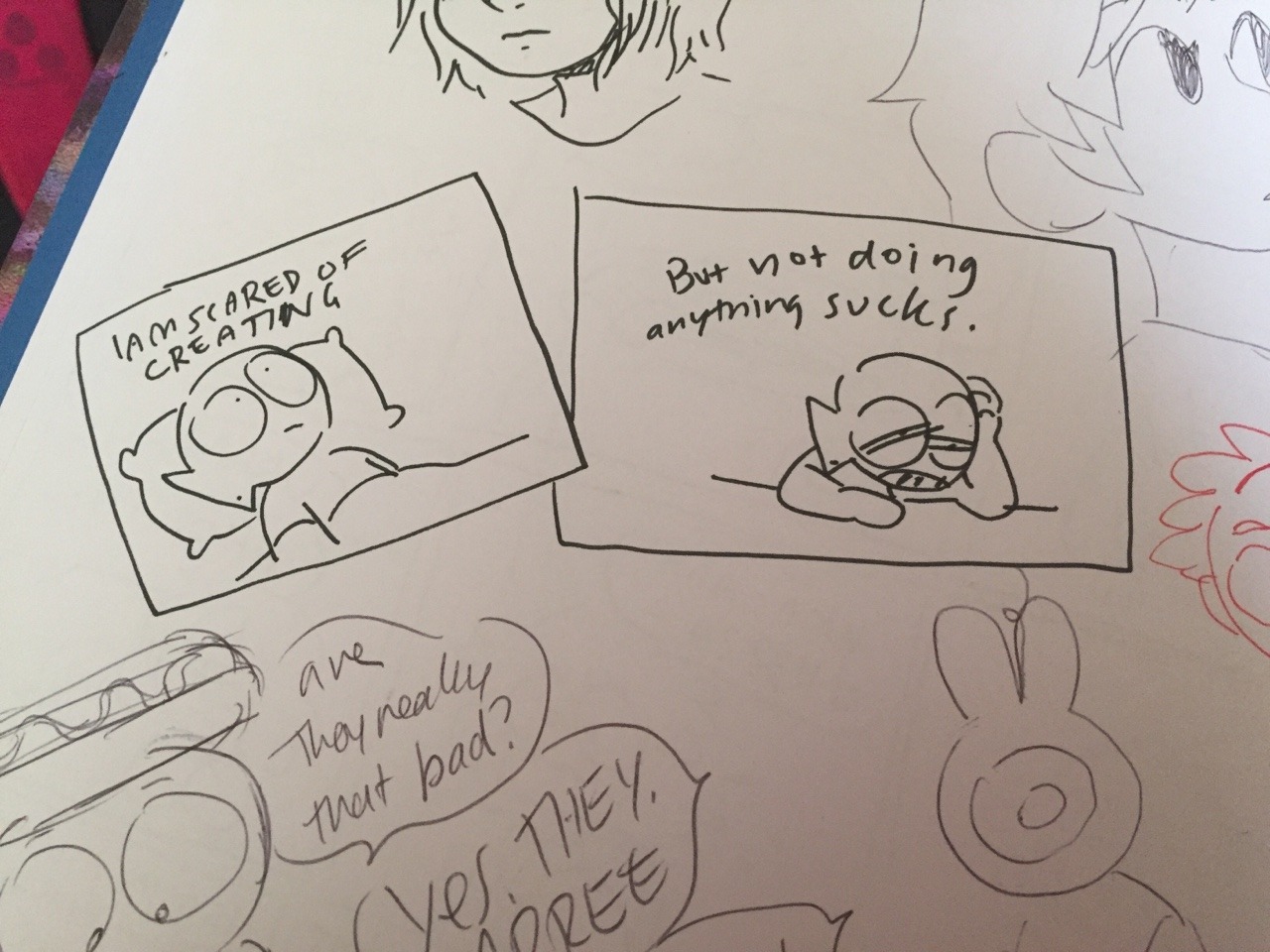 sketchbook stuff i wrote when i was sad