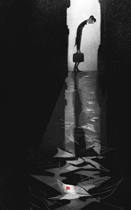 Concept art for Paperman by Scott Watanabe