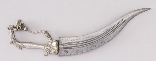 art-of-swords: Chilanum Dagger Dated: 17th century Culture: Indian, Mahratta Medium: Steel, brass, s