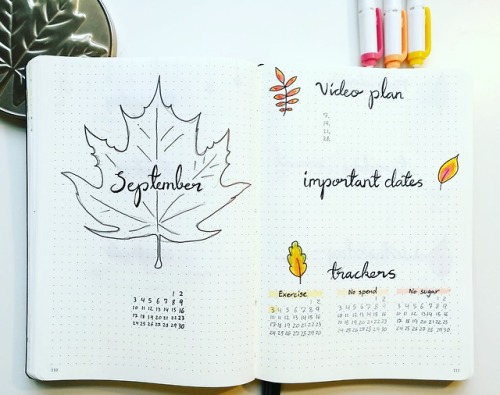 September monthly spread