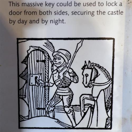 Keys to the Castle.A selection of surviving keys at Helmsley Castle, North Yorkshire, England.