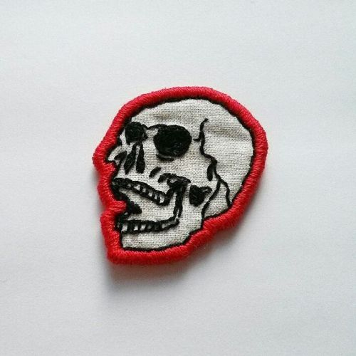 Smiley #Friyay #letsgetweird #embroidery #patchgame #handmade #skull #patch #etsy #maker #craft #art