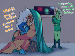 cldrawsthings:  Jasper and Lapis don’t