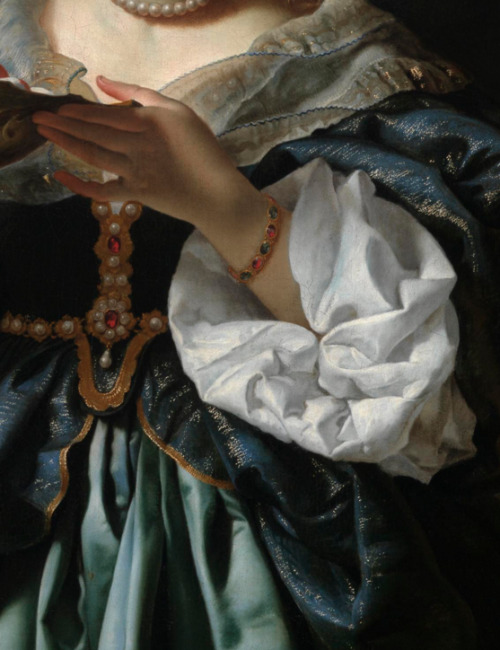detailsofpaintings:Carlo Dolci, Salome with the Head of St. John the Baptist (detail)1665-70
