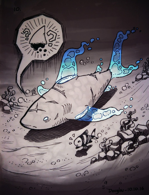 sharkhugger - fabula-ultima - Inktober or… Sharktober? - Week...