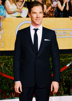 gifthescreen:  Benedict Cumberbatch attends 20th Annual Screen Actors Guild Awards 