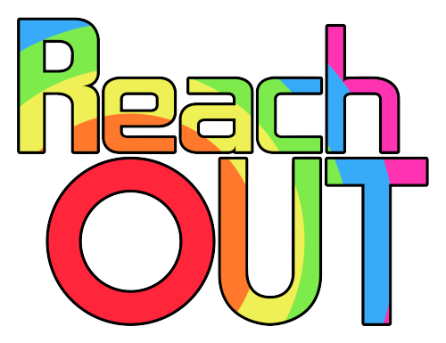 Logo for Durham LGBTa’s ReachOUT project.