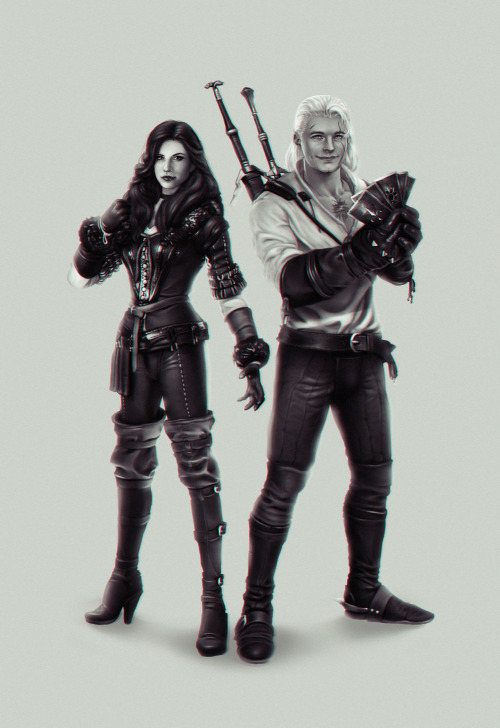 Amelia Rose Blaire (as Yennefer) &amp; Bryan Dechart (as Geralt) The Witcher 3 playthr