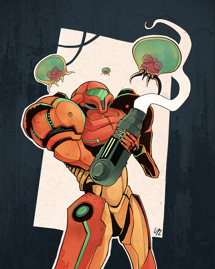 geeksngamers:  Samus - by John Soleas 