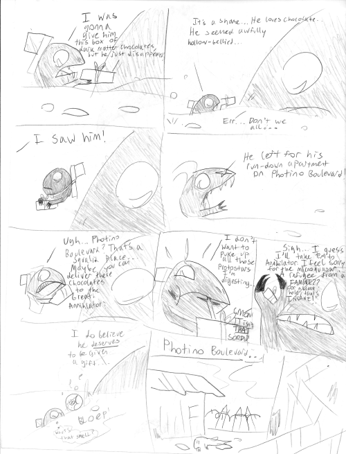 OLD ART-THE GALACTIC CITY-PART 4More of that embarrassing comic from 8th grade (not high school it’s