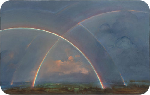 windypoplarsroom:Angela Lane“Phenomenon #25 (double binary rainbow)” (2019)