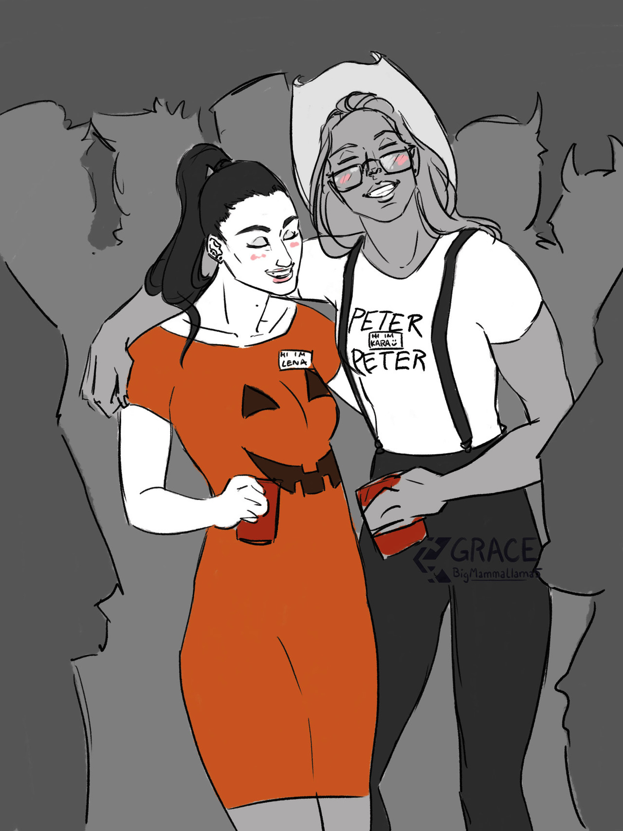 bigmammallama5:bigmammallama5:  couples costumes at the DEO halloween party ive literally