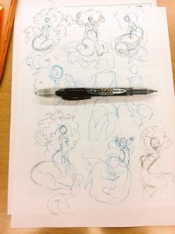 Mermaid Body Sketches