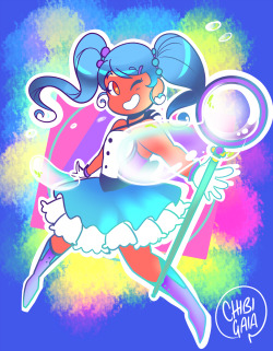 chibigaia-art: me: i should work on my ocsbrain: draw a magical girl on impulseme: whybrain: u gotta her name is Melody and she became a bubble-based magical girl; she loves sushi and … bubbles I guess :’^)  [Commissions] [Society6] [Redbubble]  