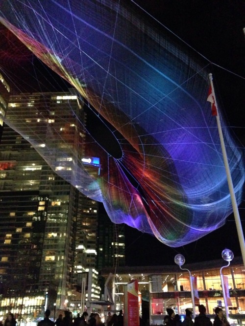 “Skies Painted with Unnumbered Sparks by Janet Echelman for TEDTalks 2014.