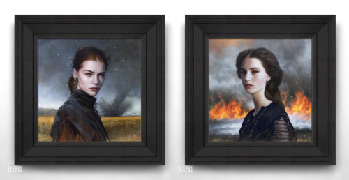 ‘Anemos’ and ‘Ignify’-A couple of recent personal pieces, both 10x10″ excluding frame, a huge thank 