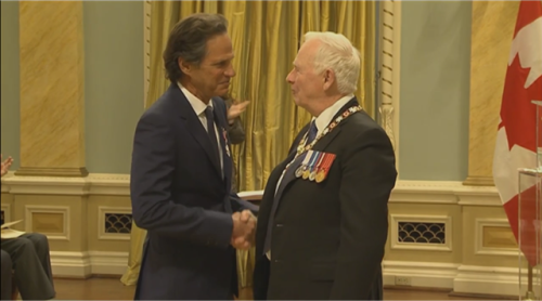 Our Co-founders, Michael Budman and Don Green receiving The Order of Canada in Ottawa, Canada on Nov