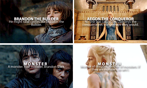 wiinged-wolf:Bran + Parallels -> Daenerys Targaryen