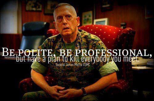 southernsideofme:Mad Dog Mattis - Secretary of Defense Please  So glad he&rsquo;s
