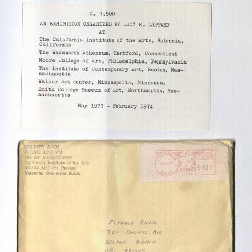 new to MoMA Library: the notecard catalog to Lucy Lippard’s exhibition c. 7,500, a traveling s