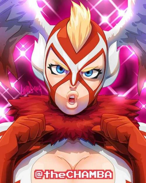 thechamba: #BestGirl #Rmika of #Streetfighter in one of her alternate costumes (with custom #JushinThunderLiger colours)  Highest Tier character choice for #Patreon from 2 months ago  #Chamba #theCHAMBA #StreetFighter5 #SF5 #StreetFighterV #SFV 